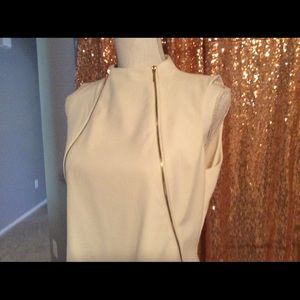 Calvin Klein off white dress